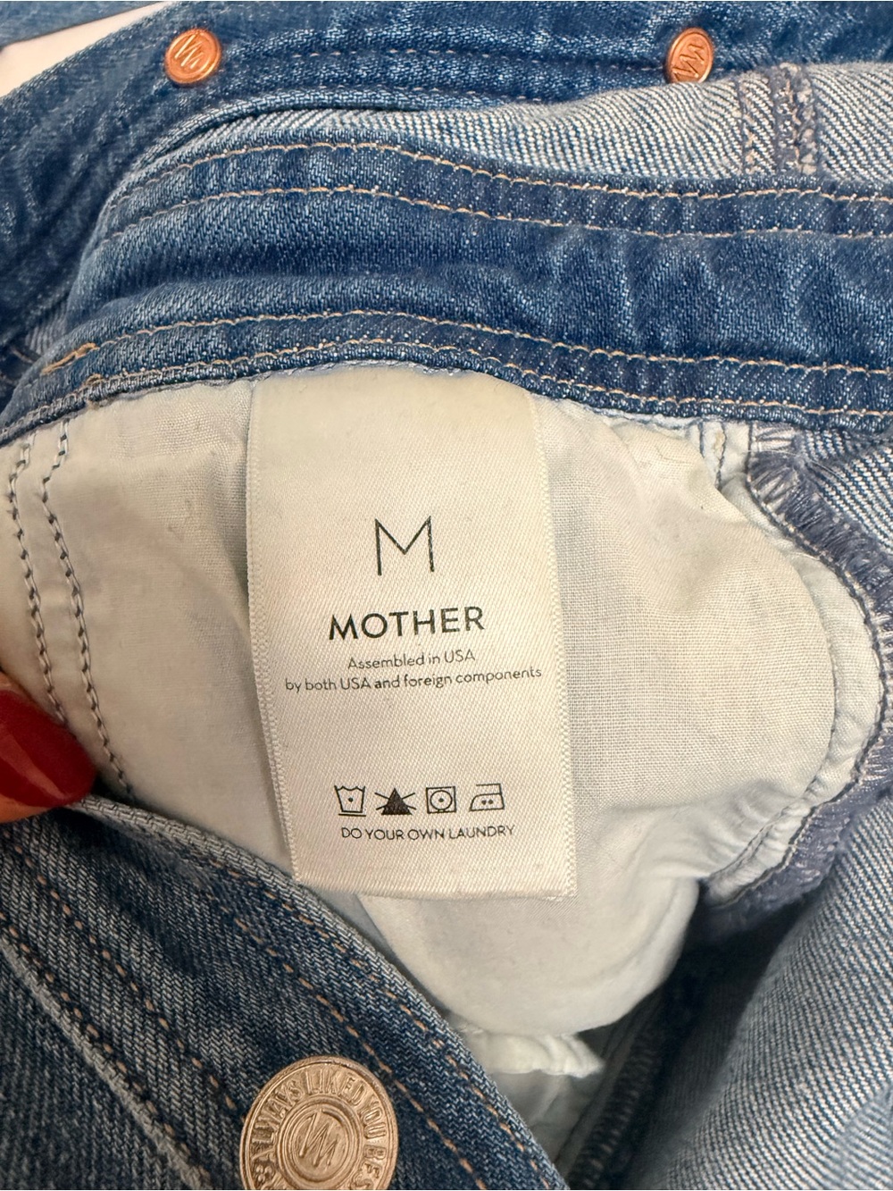 MOTHER Pleated Prep Curbside Jumpsuit Belle De Jour Denim Coverall Boilersuit 28 - Picture 3 of 14